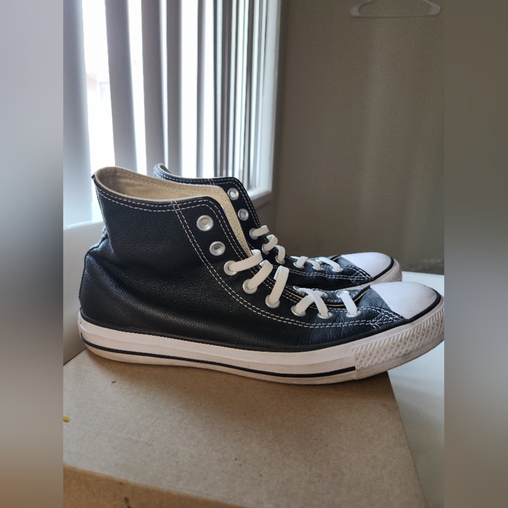 Black High-Top Sneakers